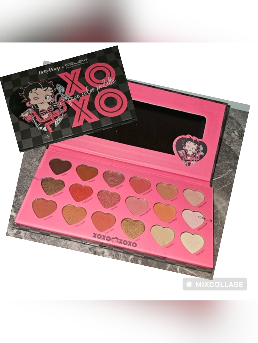 Betty Boop x Célavi XOXO Face Color Palette - 18 Shades NWT